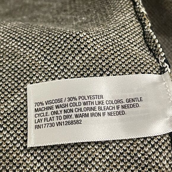 Diane Von Furstenberg Black, Cream and Tan Patterned Wrap Sweater Dress - M - Picture 4 of 4